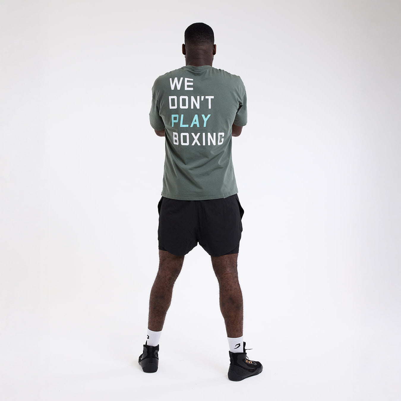 T-shirt Boxraw We Don't Play Boxing Oversize Green – Combat Arena