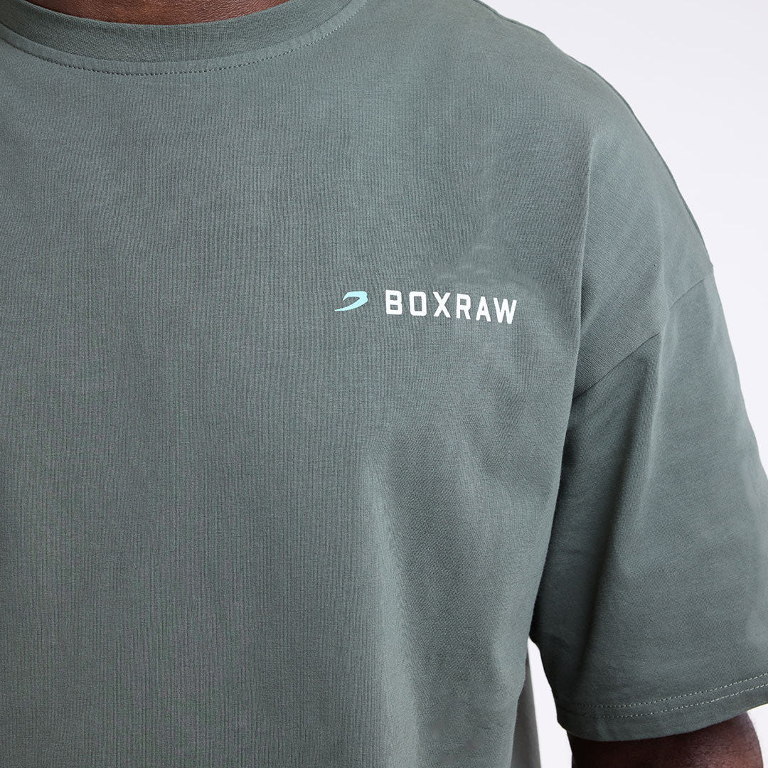 T-shirt Boxraw We Don't Play Boxing Oversize Green – Combat Arena