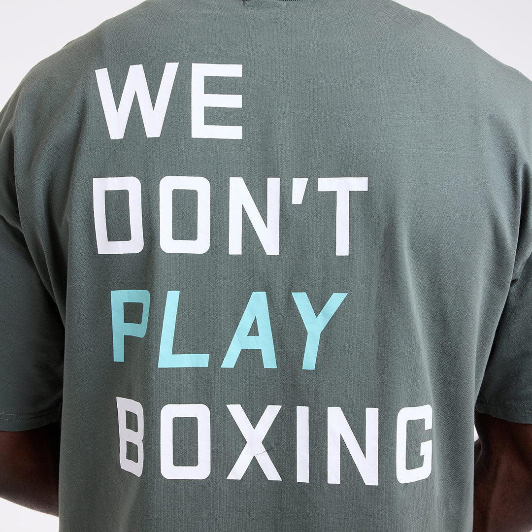 BOXRAW Tシャツ　新品　Sサイズ T-shirt Boxraw We Don't Play Boxing Oversize Green – Combat Arena