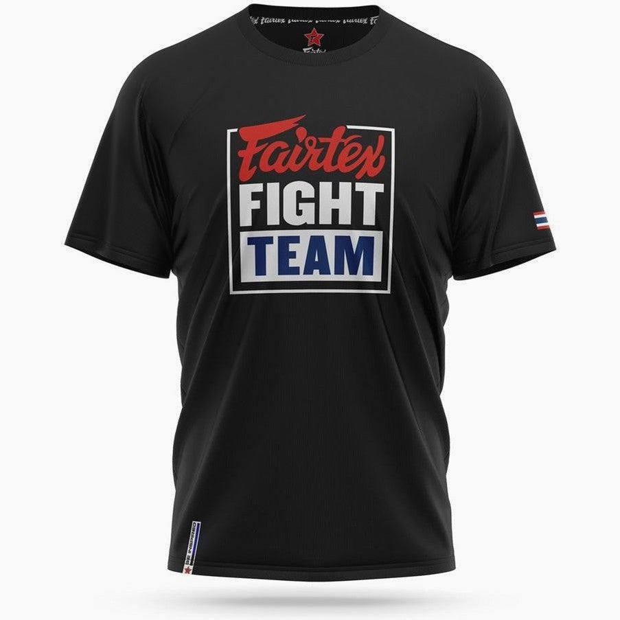 T-shirt Fairtex Fight Team TST51 Nero-blu-Combat Arena