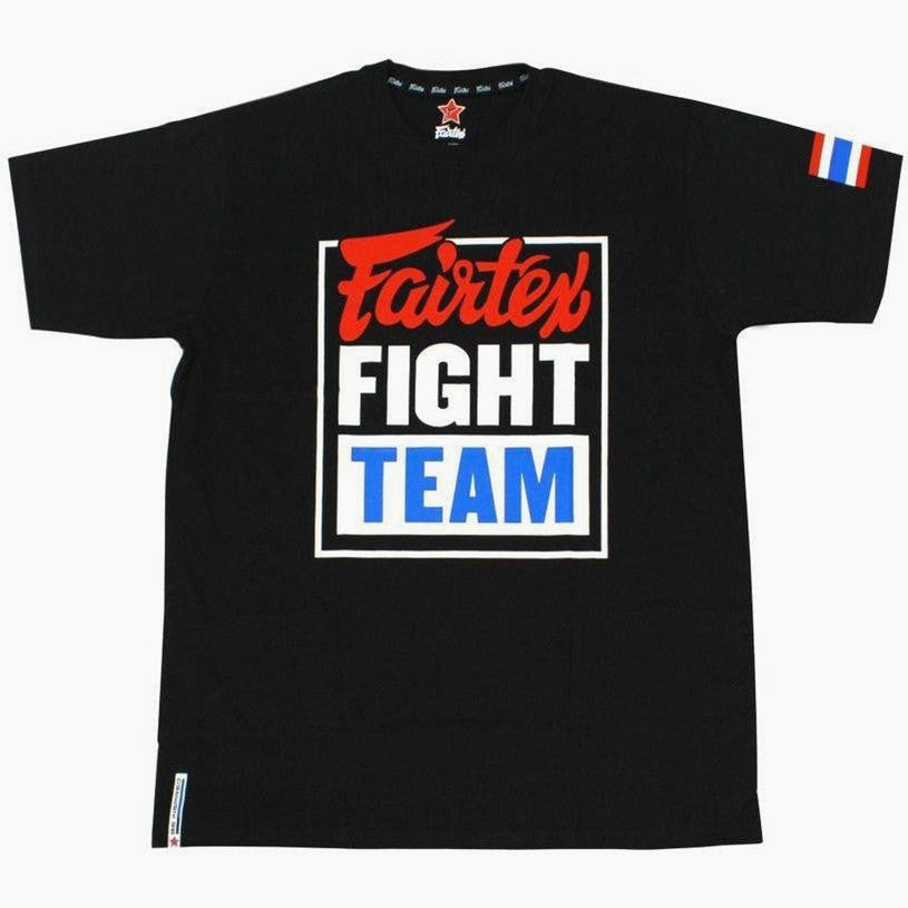 T-shirt Fairtex Fight Team TST51 Nero-blu-Combat Arena