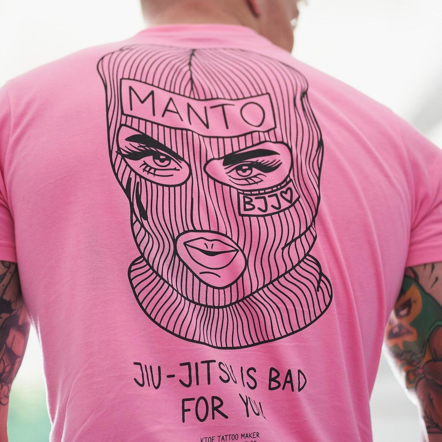 T-shirt Manto x KTOF Balaclava Rosa - T-shirt casual – Combat Arena