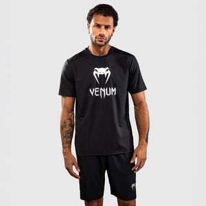 T-shirt Venum Classic Dry Tech Black-silver-Combat Arena