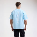 T-shirt Boxraw Lineal Oversize Blue 