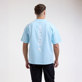 T-shirt Boxraw Lineal Oversize Blue 