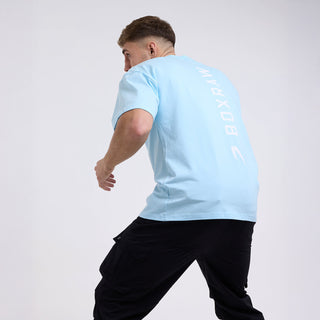 T-shirt Boxraw Lineal Oversize Blue 