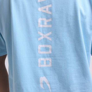 T-shirt Boxraw Lineal Oversize Blue 