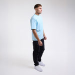 T-shirt Boxraw Lineal Oversize Blue 