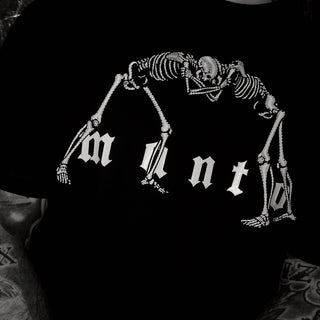 T-shirt Manto Bones Nero