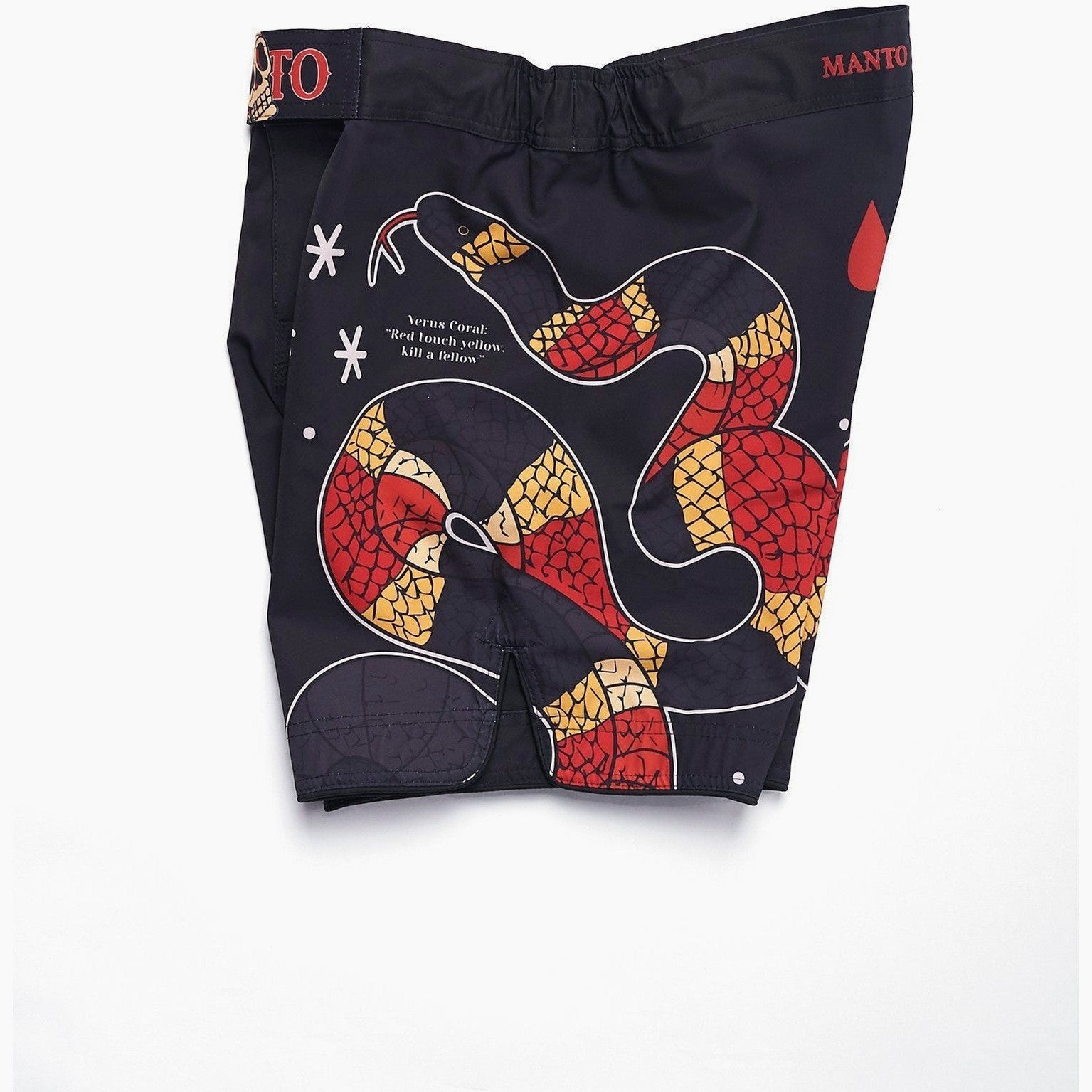 MMA shorts Manto Coral black