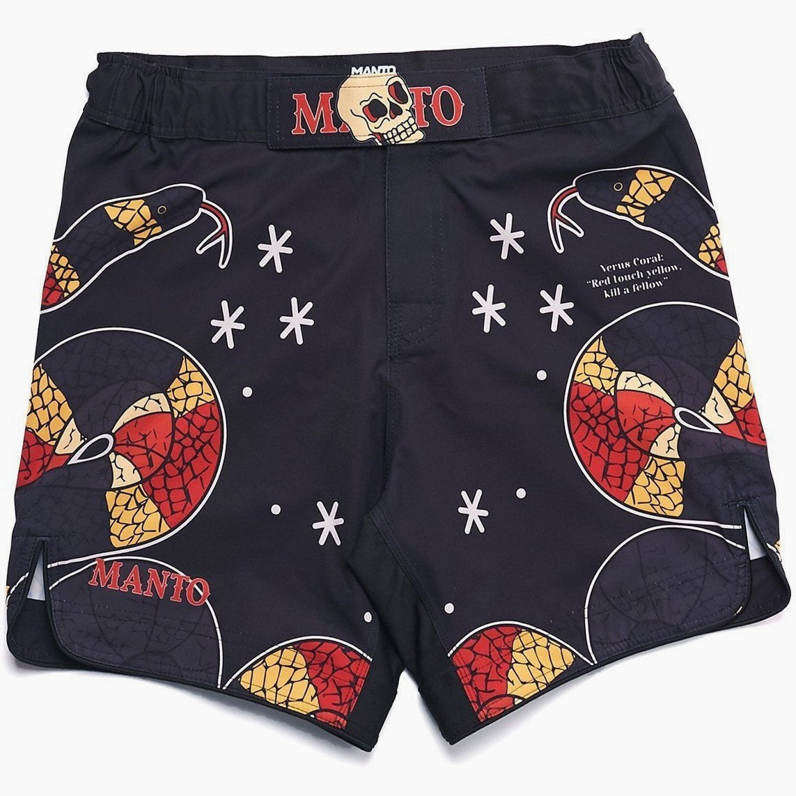 MMA shorts Manto Coral black