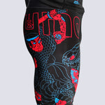 Compression Shorts Half Sumo Black Mamba Neon 