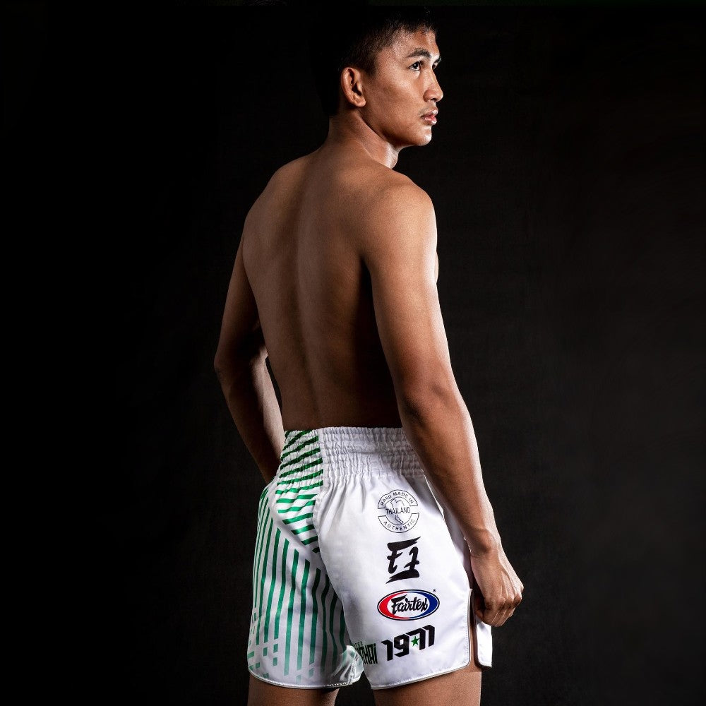 Kick-thai shorts Fairtex BS1923 White Racer – Combat Arena