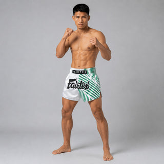 Kick-thai shorts Fairtex BS1923 White Racer