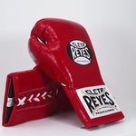 Boxing gloves Cleto Reyes Safetec CB4 Red with Laces