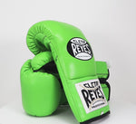 Boxing gloves Cleto Reyes Professional CB2 Lime Green with Laces