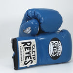 Boxing gloves Cleto Reyes Safetec CB4 Blue with Laces