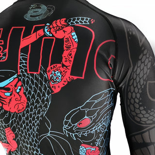Rashguard Half Sumo Black Mamba Neon long sleeves 
