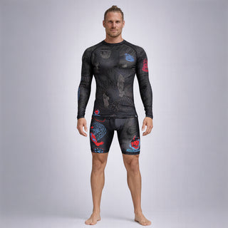 Rashguard Half Sumo Black Mamba Neon long sleeves 