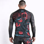 Rashguard Half Sumo Black Mamba Neon long sleeves 