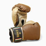Boxing gloves Di Nardo with velcro 12 Oz Brown-sand 