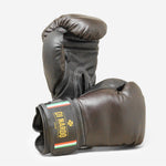 Boxing gloves Di Nardo with velcro 12 Oz Brown-black 